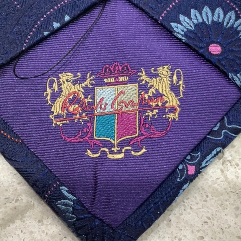 ROCHESTER Clotihng Blue tie with print - Picture 2 of 7